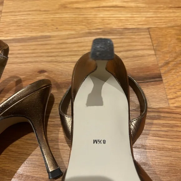 Karen Scott Bronze Sling Back Heels 👠 - Picture 6 of 7